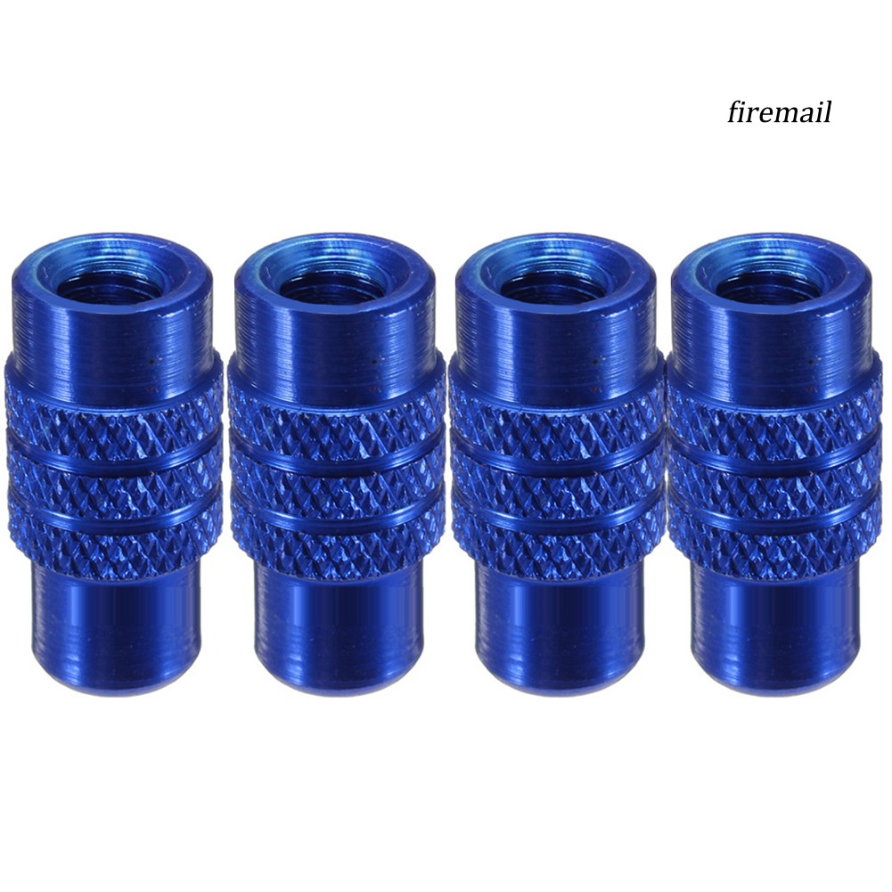 Phụ Kiện Xe Đạp 4Pcs MTB Fixed Gear Bicycle Bike Tire Presta Valve Stem Dust Cap Alloy Cover