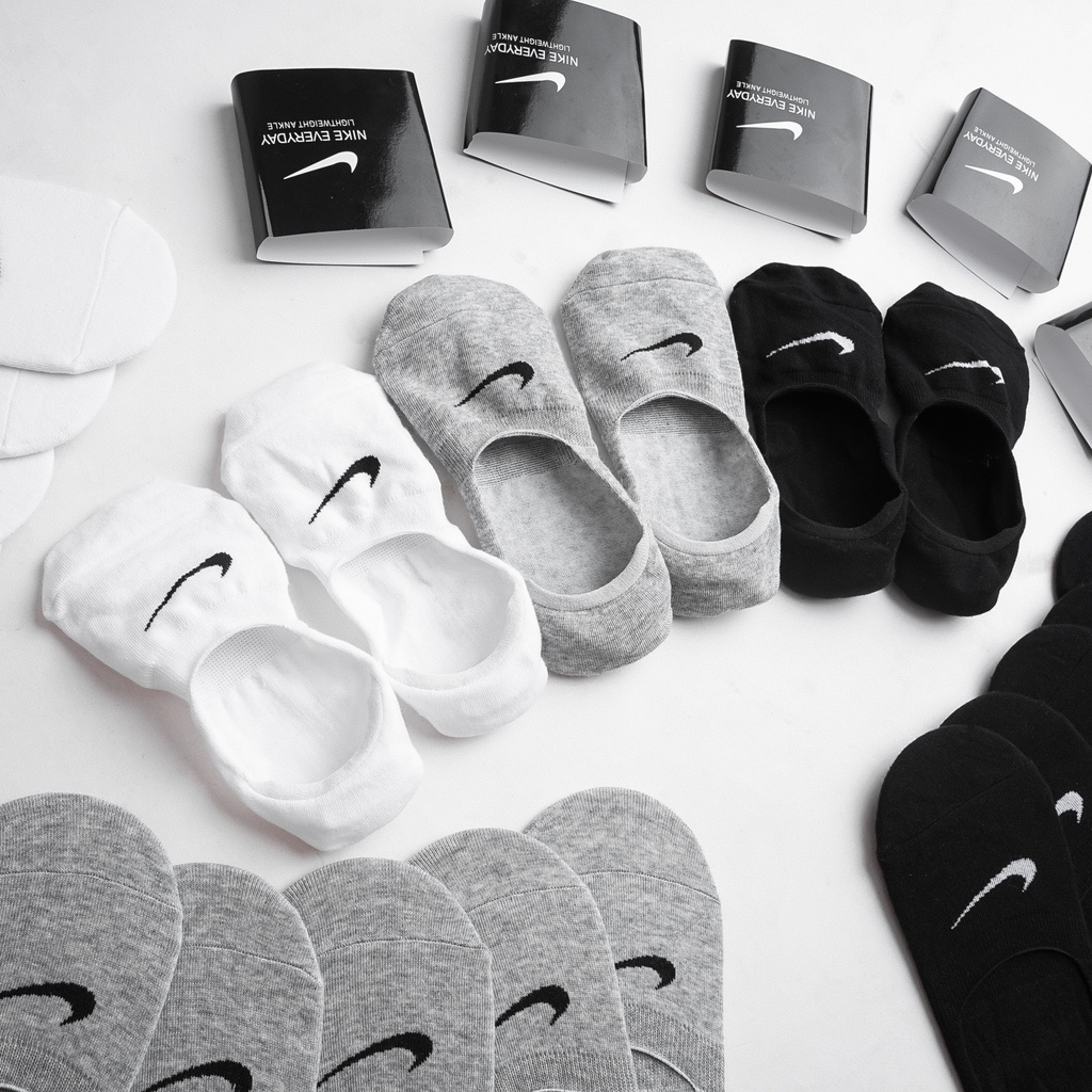 Set 3 đôi vớ/tất lười chất cotton dày dặn, thông thoáng