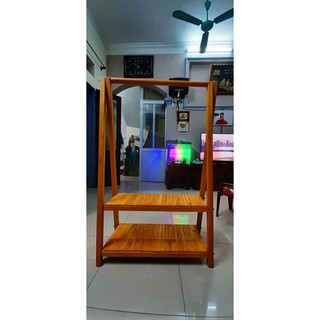 Kệ gỗ chữ A treo quần áo đa năng
