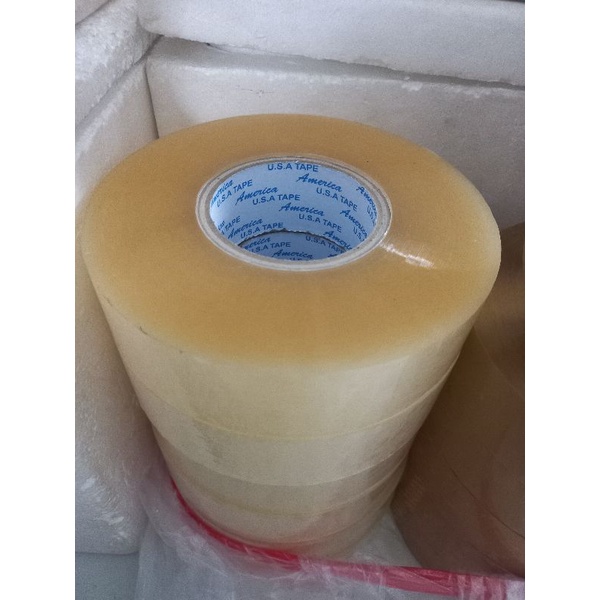 1 cuộn băng keo dán thùng 48mm (1kg /cuộn) siêu dính siêu dai siêu tiết kiệm.