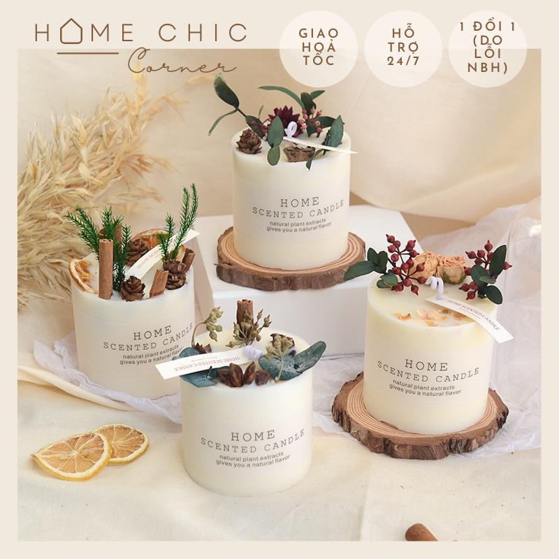 Nến thơm Citta nến thơm hoa khô handmade cao cấp được làm từ sáp đậu nành tự nhiên | HOME CHIC CORNER