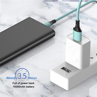 3A Type C/ Lightning/ Micro USB Cable Liquid Soft Silicone Super Fast Charging Data Cable