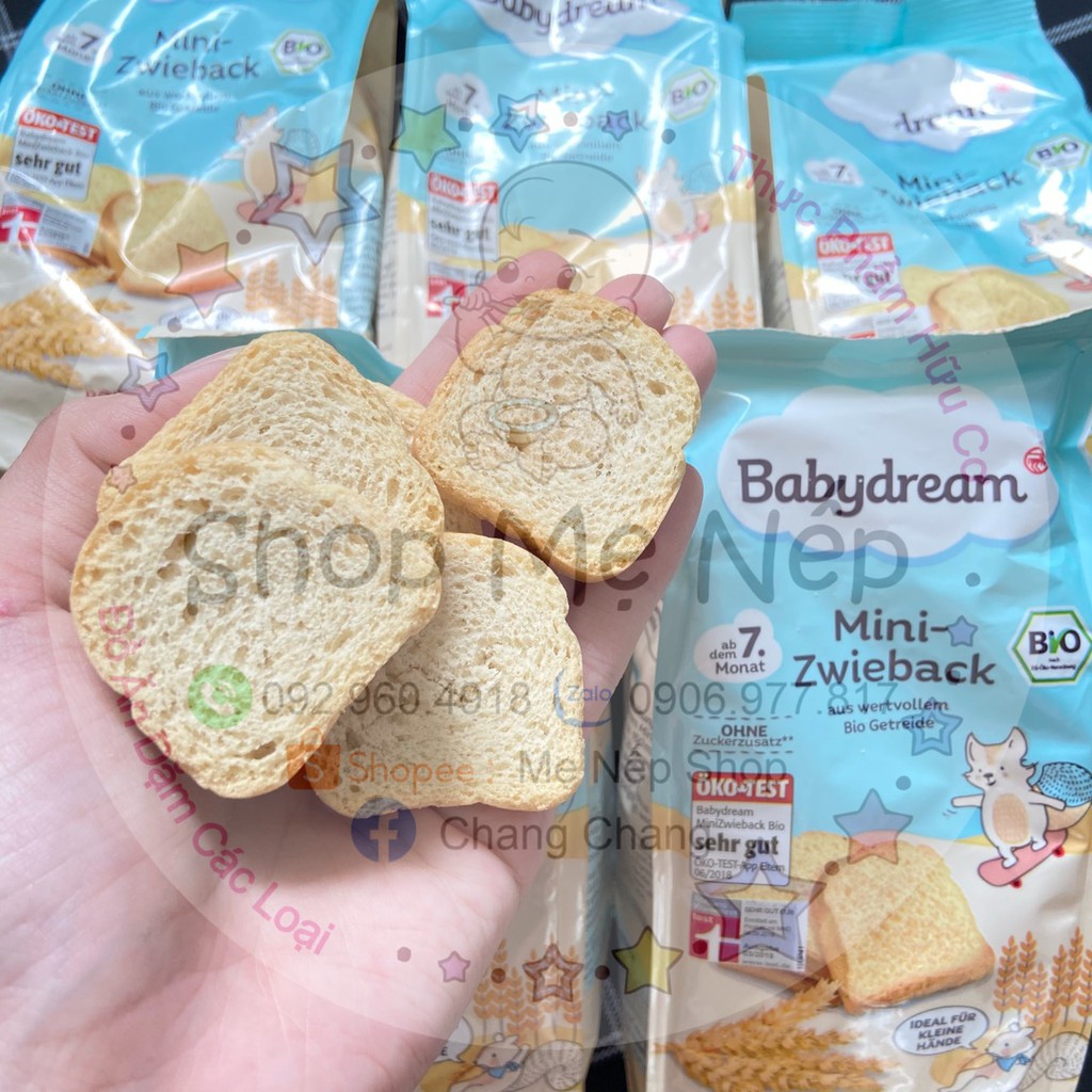 Bánh Mì Khô Hữu Cơ Babydream 7m+ (T1/24)