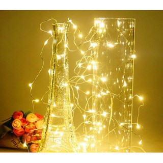 ĐÈN LED PIN 3M 30 BÓNG ĐOM ĐÓM CHIPSBLING FAIRY LIGHT MÀU VÀNG