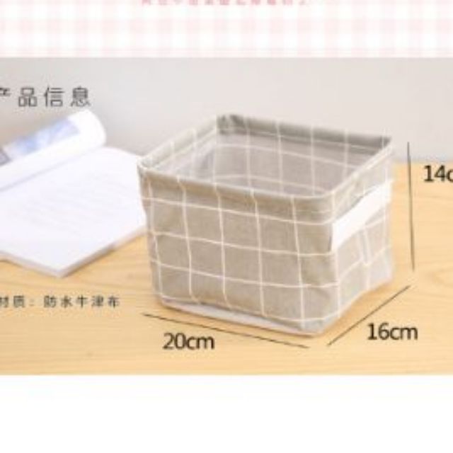 Giỏ đựng đồ vặt gấp gọn, chống thấm phong cách tối giản TE1