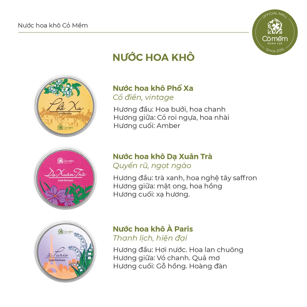 Nước Hoa Khô/ Dầu Thơm Khô Cỏ Mềm [Tặng Túi Vải] Mới 100%.Bảo hành 6 tháng