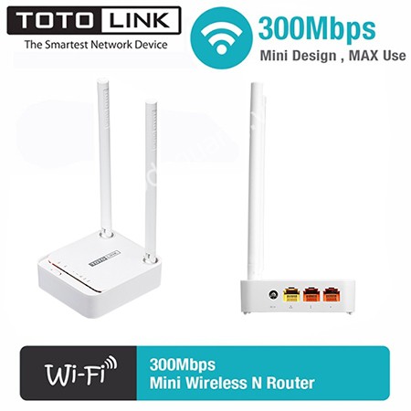 Router WiFi 300Mbps TOTOLINK N200RE-V4/ V5 (Trắng) - Hãng Chính Hãng