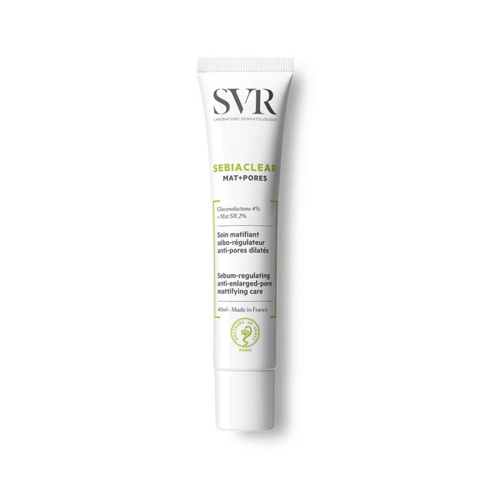 [CHÍNH HÃNG] SVR Kem Dưỡng Da Giảm Mụn, Thông Thoáng Lỗ Chân Lông Và Giúp Loại Bỏ Dầu Sebiaclear Mat+Pores 40ml