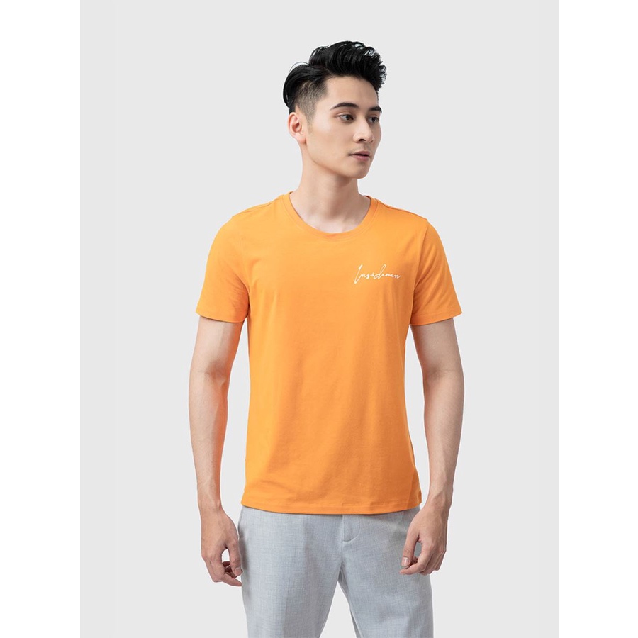 Áo thun nam INSIDEMEN tay ngắn in chữ kí cách điệu, chất vải mềm mại, thoáng mát- ITS007S1