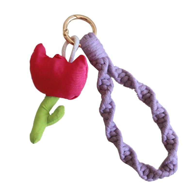 Móc Khóa Hình Bông Hoa 3D Trang Trí Xinh Xắn