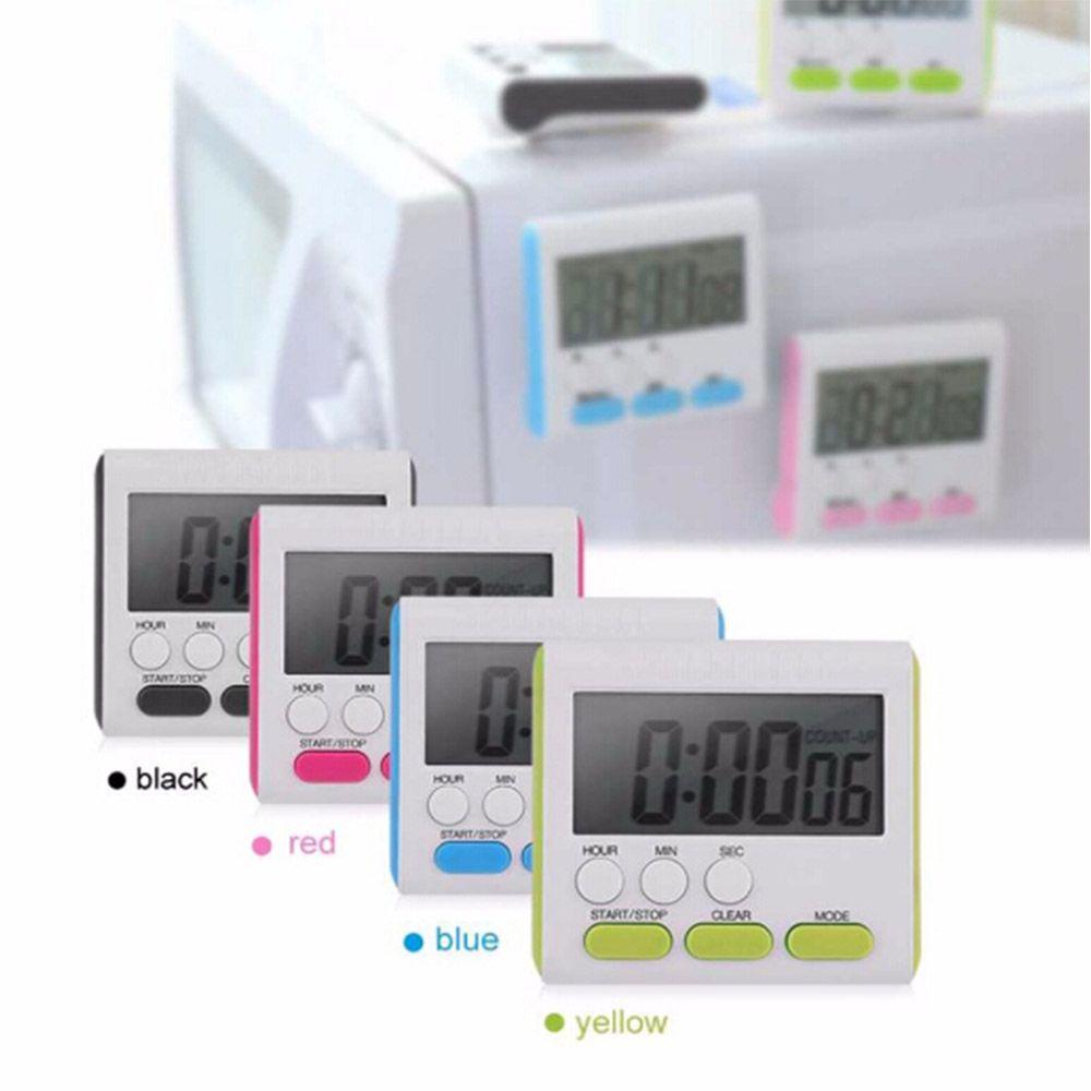 Đồng Hồ Hẹn Giờ Điện Tử Màn Hình LCD Đa Năng Kèm Giá Đỡ Tiện Dụng Cho Nhà Bếp