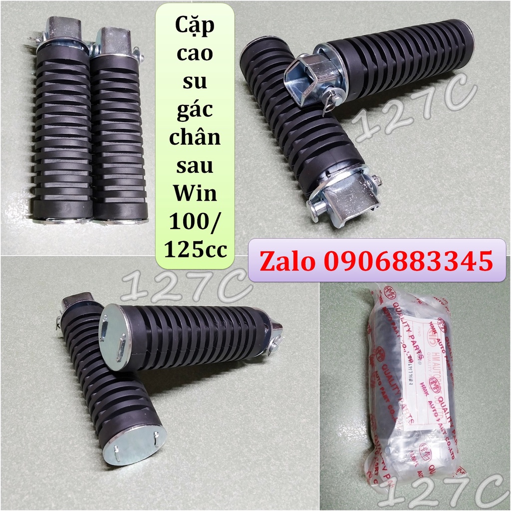 Cặp cao su gác chân sau Win 100/ 125cc
