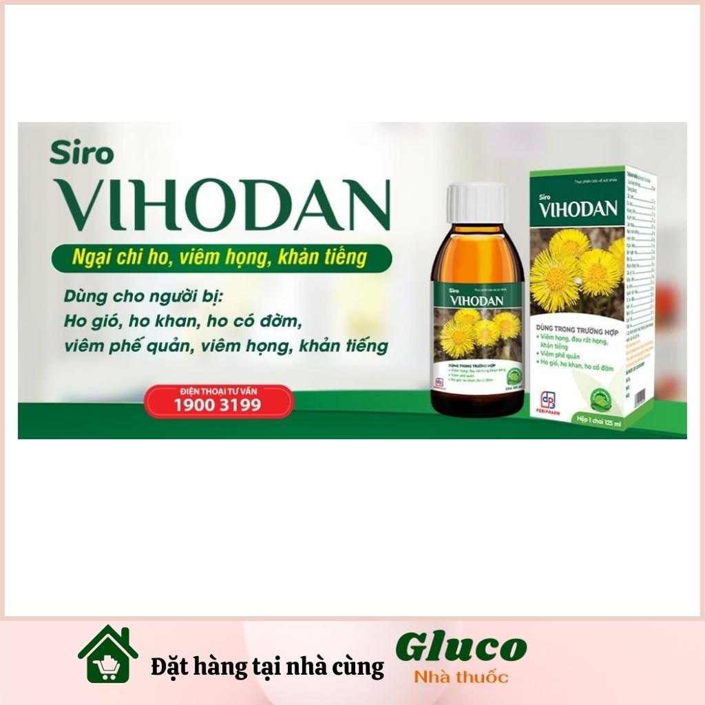 VIHODAN TW3 Siro hỗ trợ bổ phế, giảm đờm giảm các triệu chứng ho, đau rát họng, khản tiếng GLU048