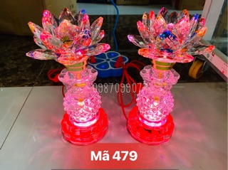 Đèn Thờ Pha Lê Cao Cấp (Một Cặp)