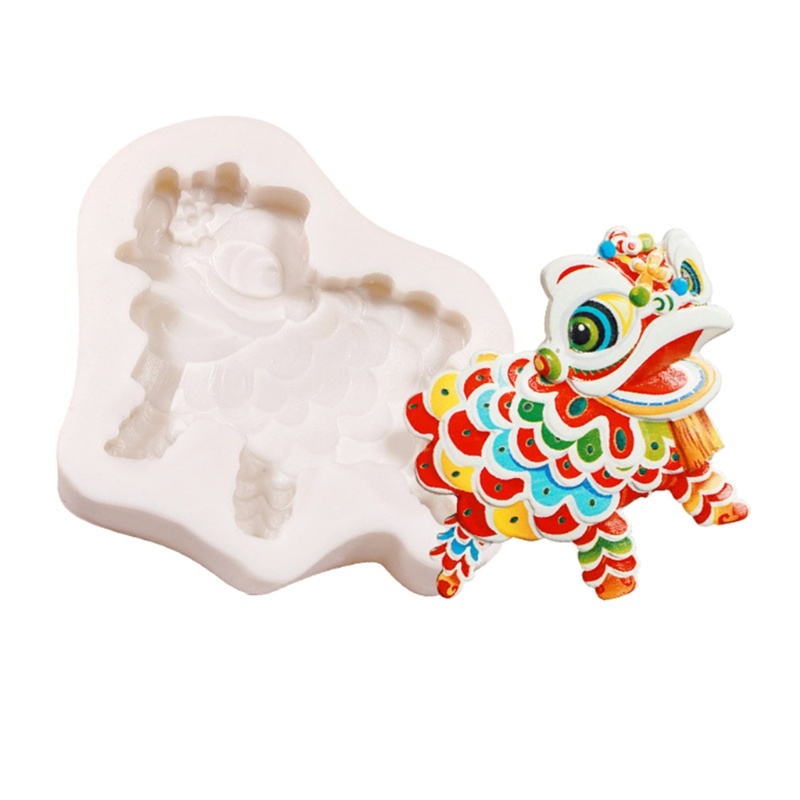 Khuôn silicone hình rồng lân kiểu Trung Quốc cho bánh nướng quà tặng cho trẻ em