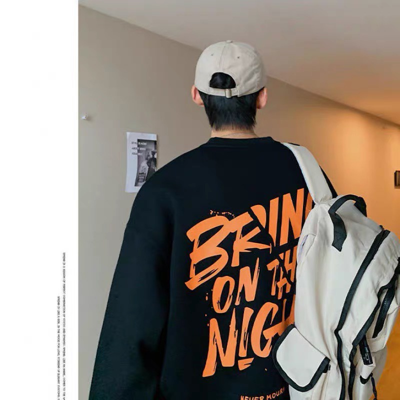 Áo sweater nỉ form rộng unisex phong cách Ulzzang Hàn Quốc cho nam nữ BRING HELES K15 | BigBuy360 - bigbuy360.vn