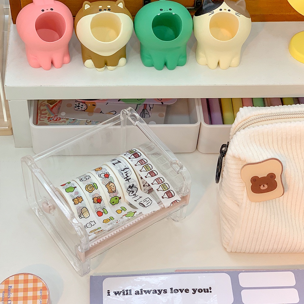 Giá Đỡ Cuộn Băng Keo Dán Tường Tiện Dụng Cho Trường Học