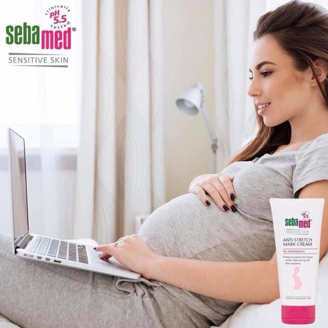 Kem ngăn ngừa và trị vết rạn da Sebamed Anti Stretch Mark Cream 200ml