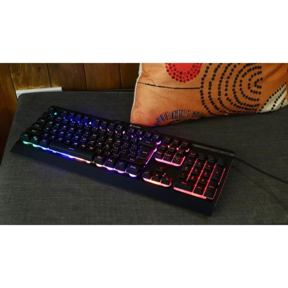 Bàn phím Gaming EDRA EK701 - Chống nước tuyệt đối - Led RGB - Màu đen - BH 24 tháng