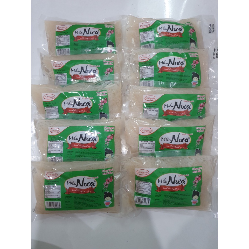 Combo 10 Gói Miến Nưa Keto Das Vị Nguyên 240Gram - Keto - Das - Không Carb