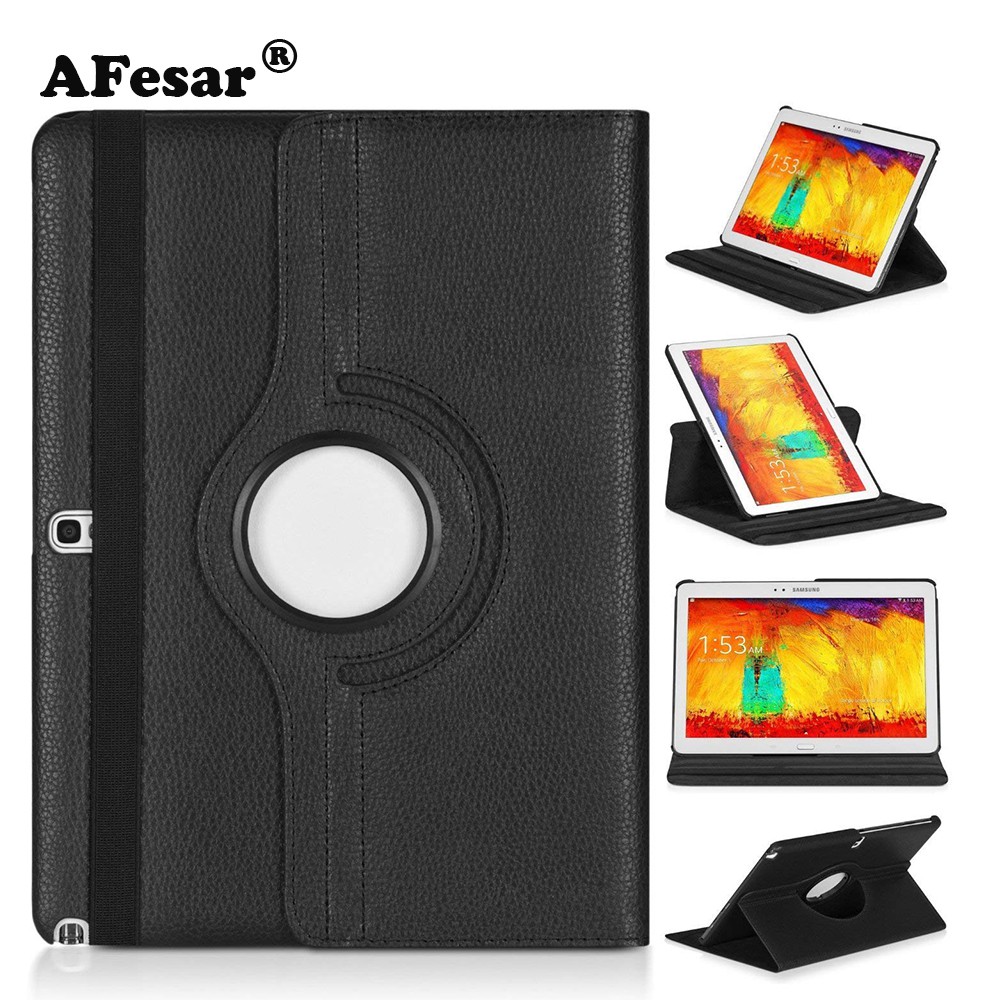 Bao da máy tính bảng có giá đỡ xoay 360 độ cho Samsung Galaxy Note 10.1 2014 SM-P600 sm-p601 sm-p605 | BigBuy360 - bigbuy360.vn