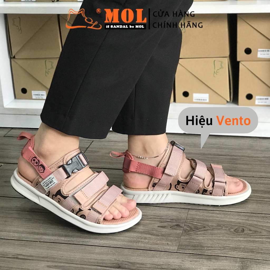 Giày Sandal MOL Nữ 3 Quai Ngang Quai Hậu Tháo Rời Êm Bền Phù Hợp Đi Học Đi Làm Đi Du Lịch Mã MS1801