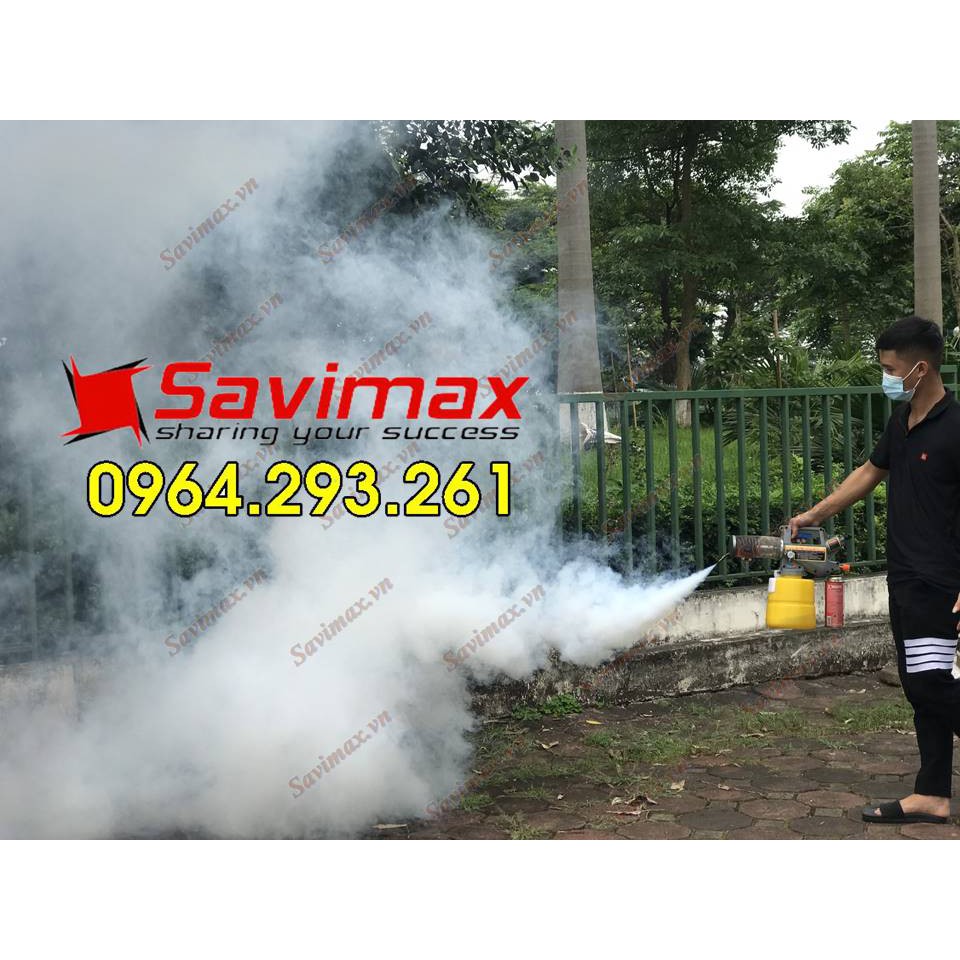 Máy phun th.uốc muỗi gia đình, máy phun khói mini Savimax 3000 Gold hoạt động bằng gas
