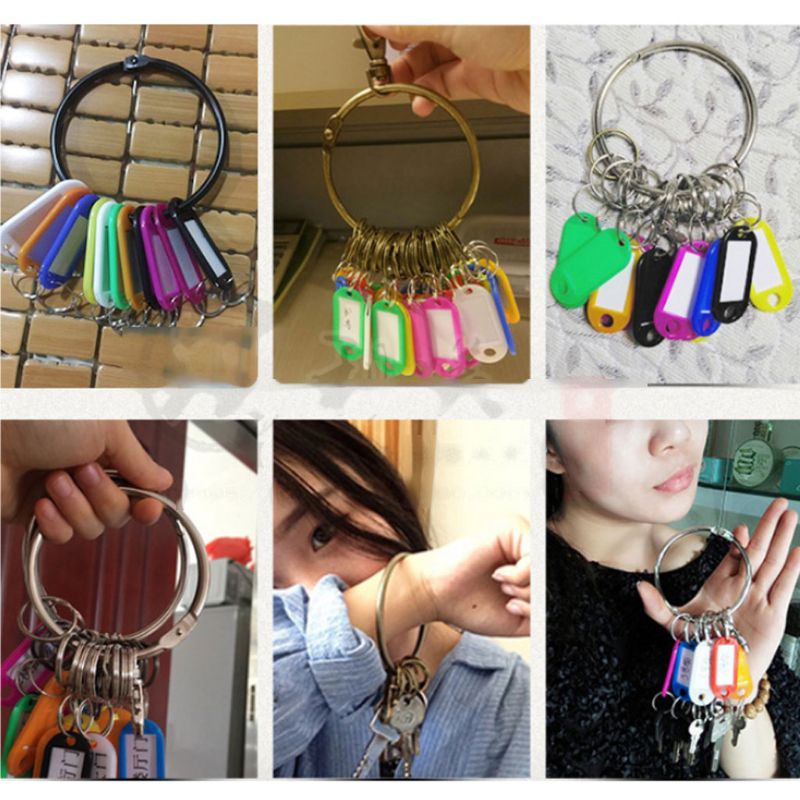 Set 50 Thẻ Id Gắn Chìa Khóa Hành Lý Tiện Dụng