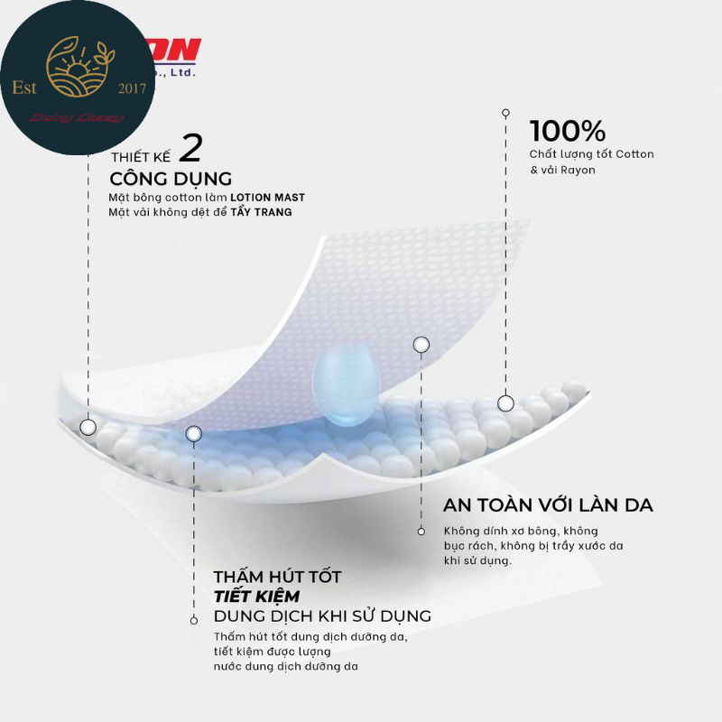 (TẶNG 30 MIẾNG) Bông Tẩy Trang Pop Puf Túi Zip 90 Miếng