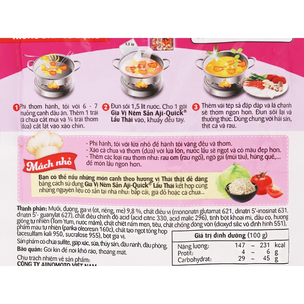 Gói lẩu Thái Aji-Quick 50g