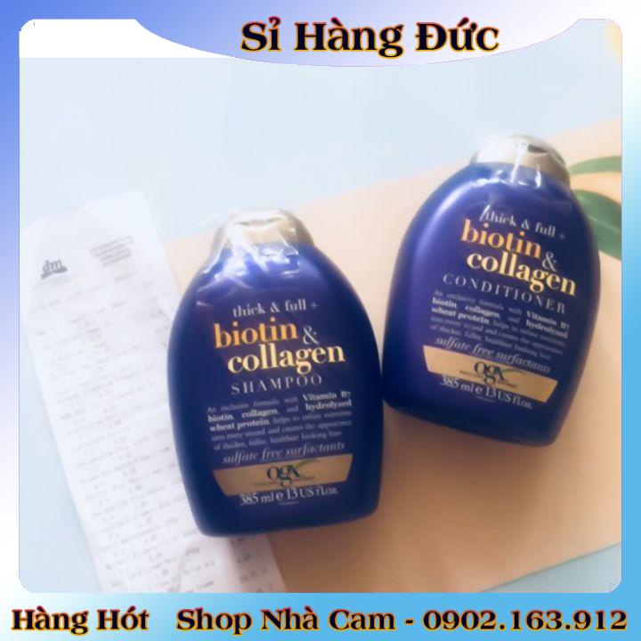 [auth] Dầu gội và xả chống rụng tóc Biotin &amp; Collagen Đức- 385ml Đủ Bill [Hot]