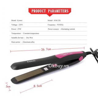 Máy kẹp tóc Kemei 328