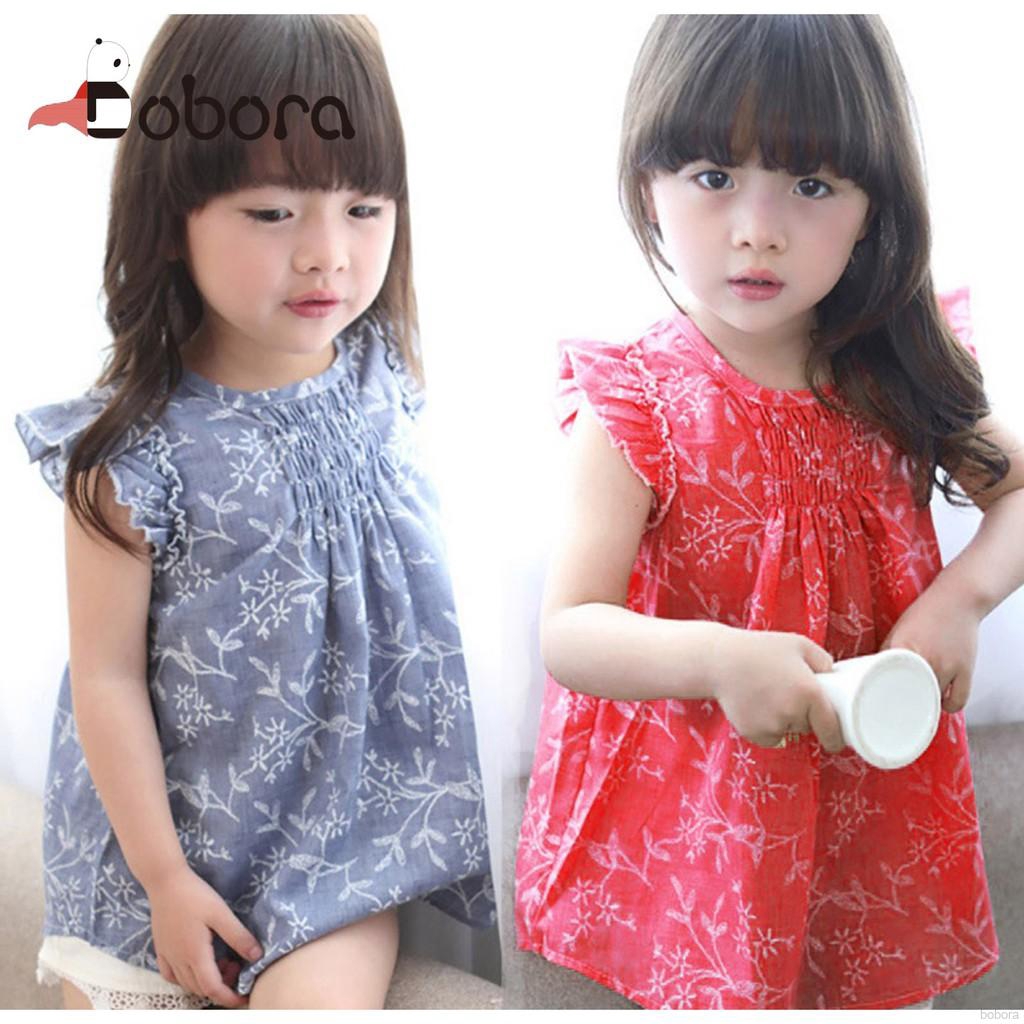 Đầm Bé Gái chất liệu cotton cho bé gái
