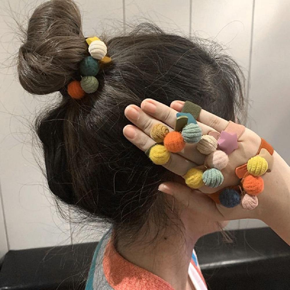Dây Cột Tóc Cao Su Đính Hạt Ngọt Ngào Dễ Thương Cho Nữ