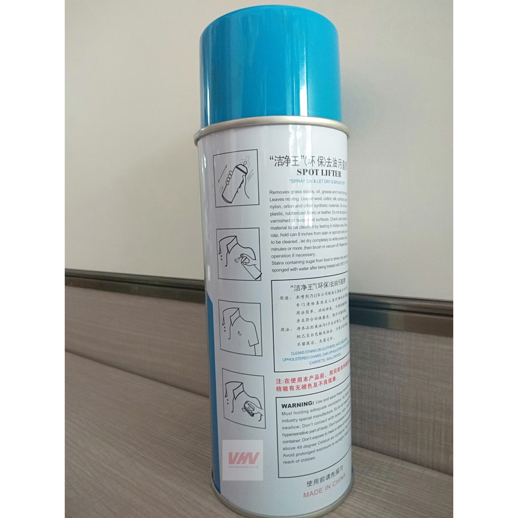 Bình xịt Tẩy dầu trên vải hiệu Rustgo JJW-830