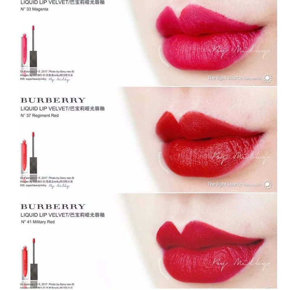 burberry liquid lip velvet military red