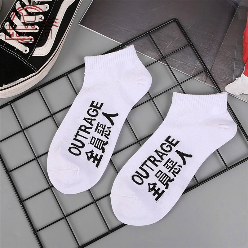 Vớ chân thêu chữ thời trang trẻ trung