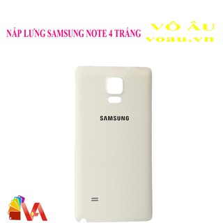 Nắp lưng samsung note 4 màu trắng