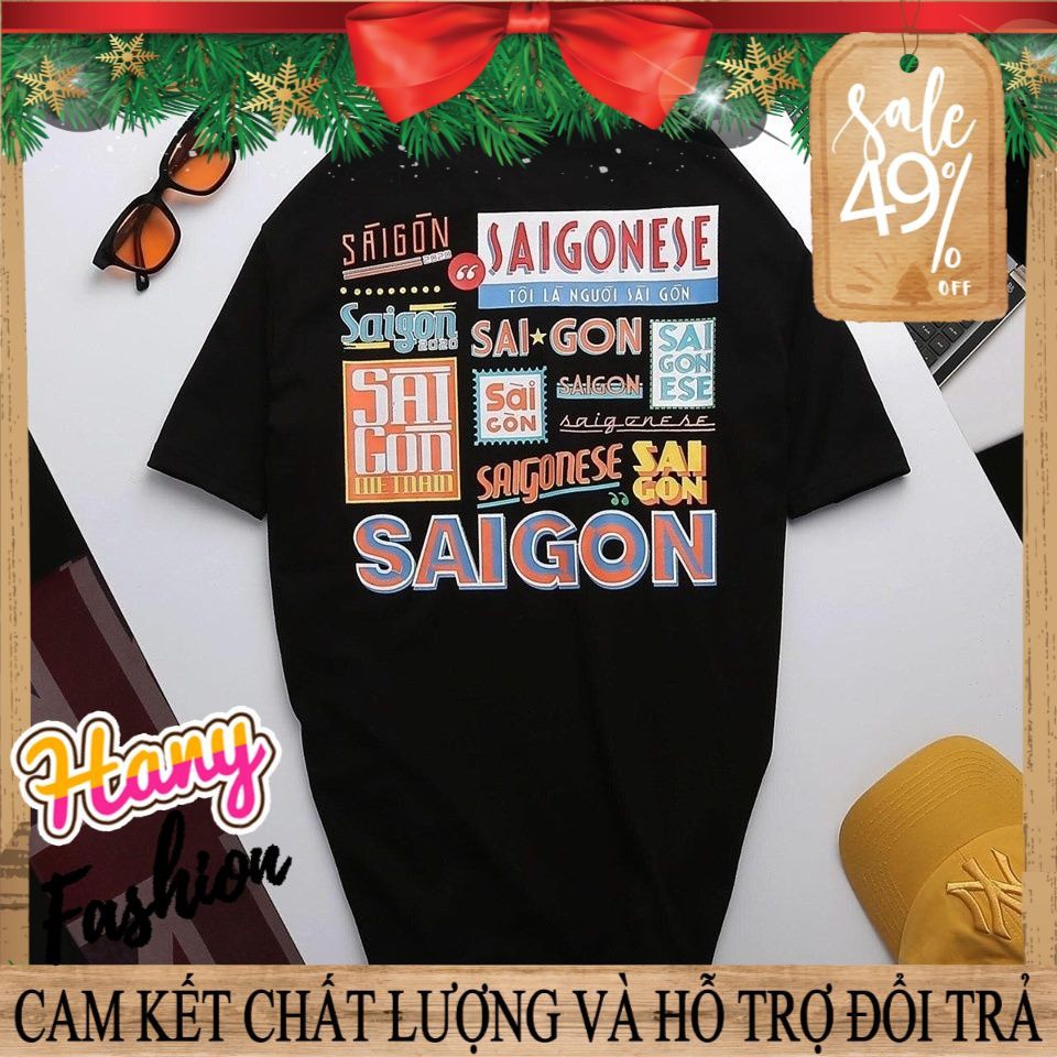 [TATO] Áo thun unisex tay lỡ form rộng SAIGONESE Tôi là người Sài Gòn siêu đẹp TATO Shop