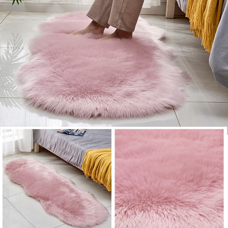 Thảm Lau Chân Lông Dài Sang Trọng Trang Gợn Sóng Bầu Dục PA9911