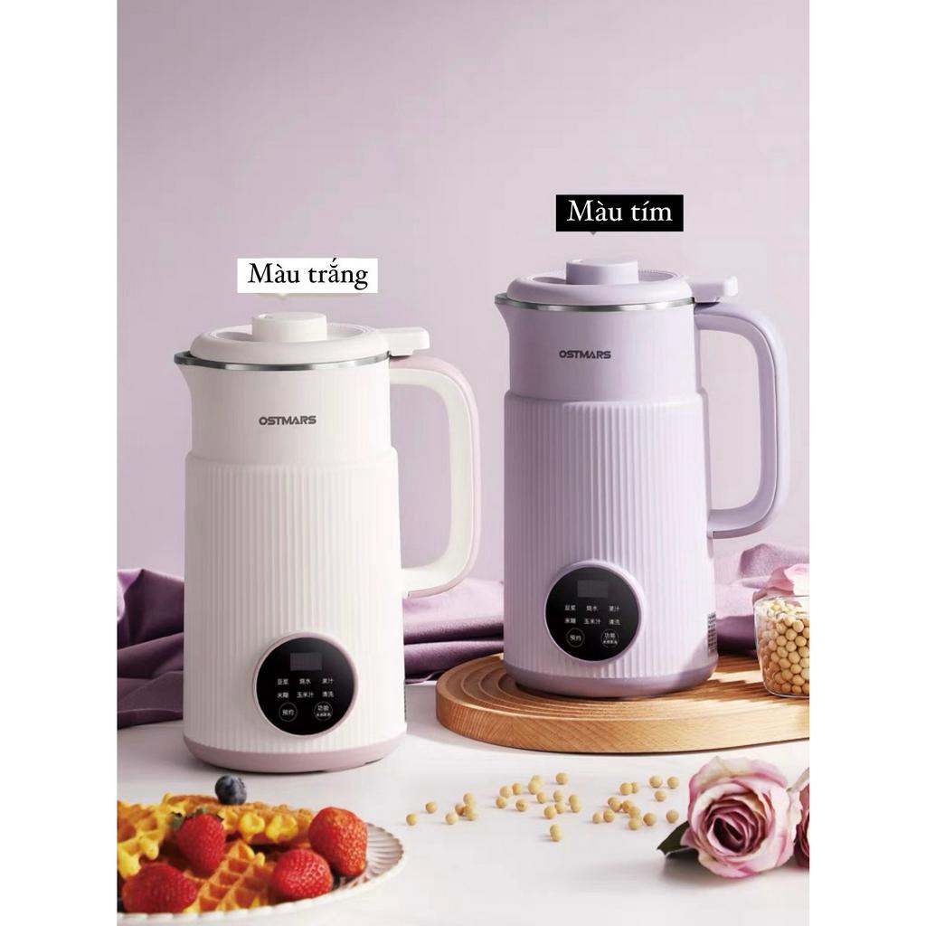 Máy Làm Sữa Hạt, Máy Nấu Sữa Hạt OSTMARS Chính Hãng 800ml - 8 Chức Năng Xay Nấu Tiện Lợi - 600W Bảo Hành 12Th
