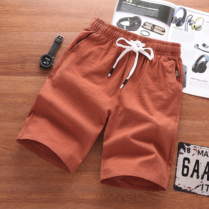 Quần Short cotton seluar pendek lelaki perempuan Phong Cách Thể Thao Cho Nam