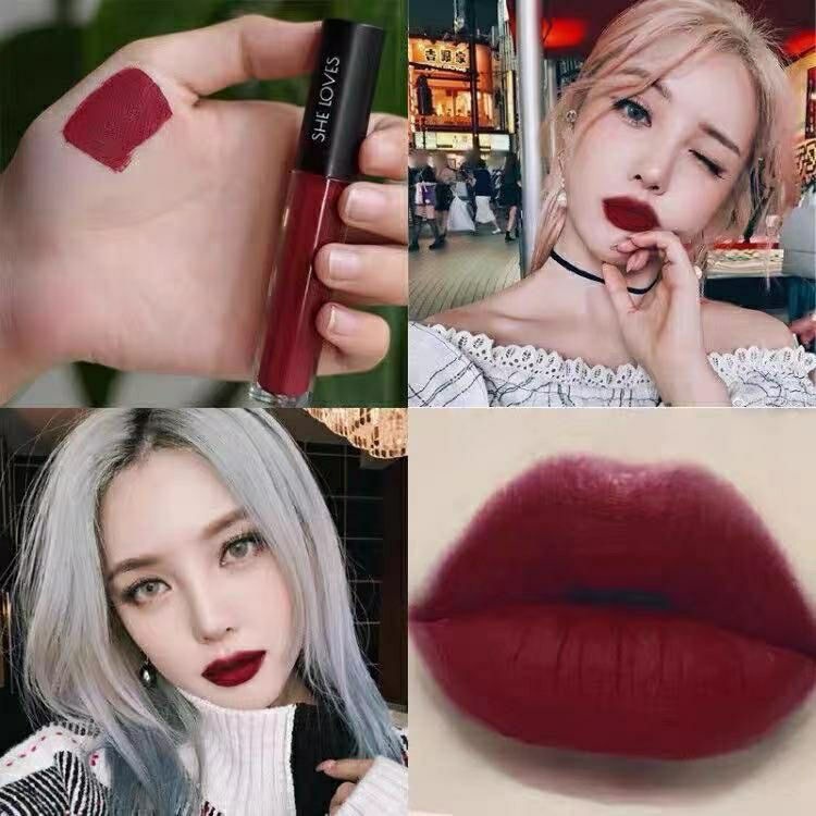 Bán Chạy#Son Lì Tông Màu Cherry 9 / 14 Phong Cách Pháp Cho Nữ