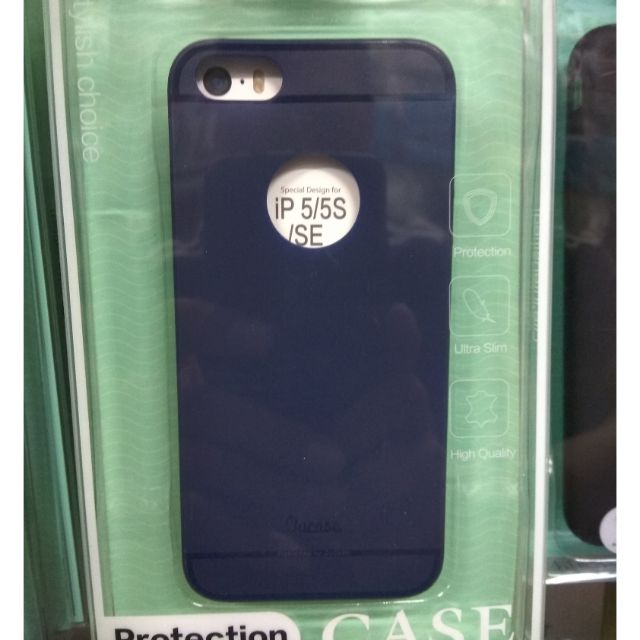 Ốp dẻo vu màu iPhone 5/5s tặng dán Cường lực
