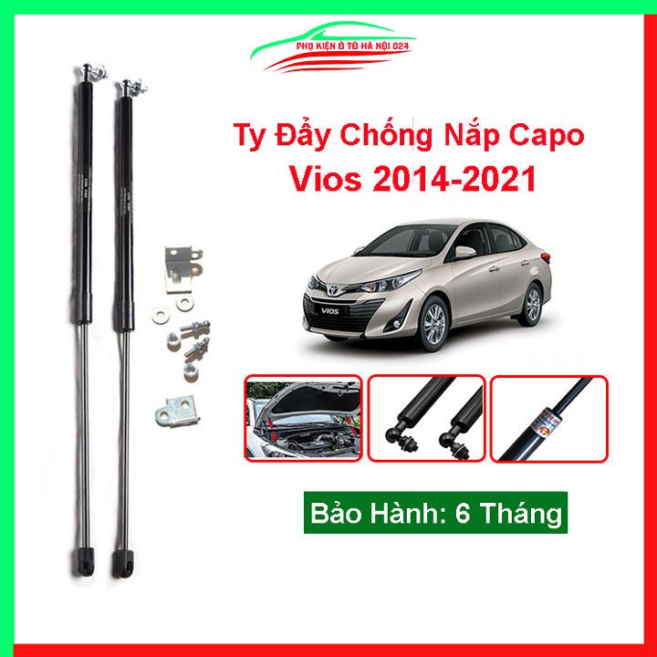 Bộ ty thủy lực ben hơi chống nắp capo Vios 2014-2020 tự động kèm phụ kiện lắp
