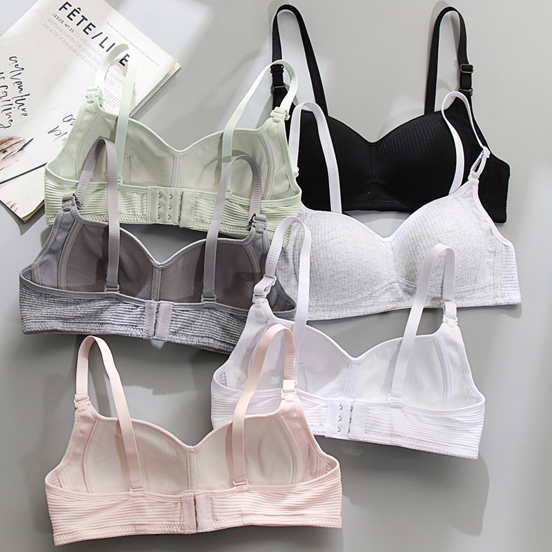 Áo Ngực cotton Không Đường May Màu Sắc Đơn Giản