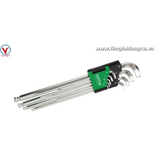 Bộ chìa lục giác đầu bi 9 món dài Toptul GAAL0922