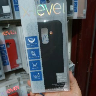 Ốp lưng galaxy A6 plus 2018 nhựa cứng dạng sần hiệu xlevel không ố vàng