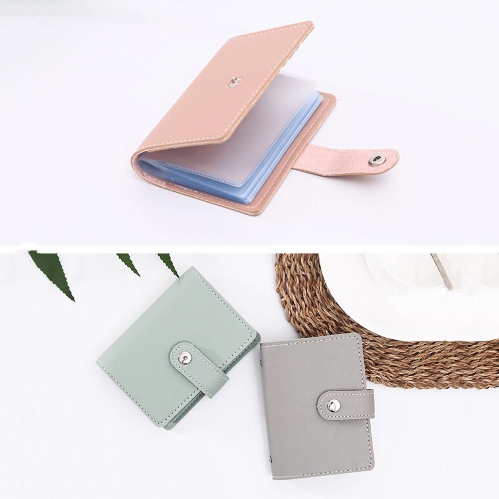 Ví đựng thẻ vải da PU 26 ngăn đa năng nhiều màu sắc trơn chặn tín hiệu RFID dành cho nam và nữ
