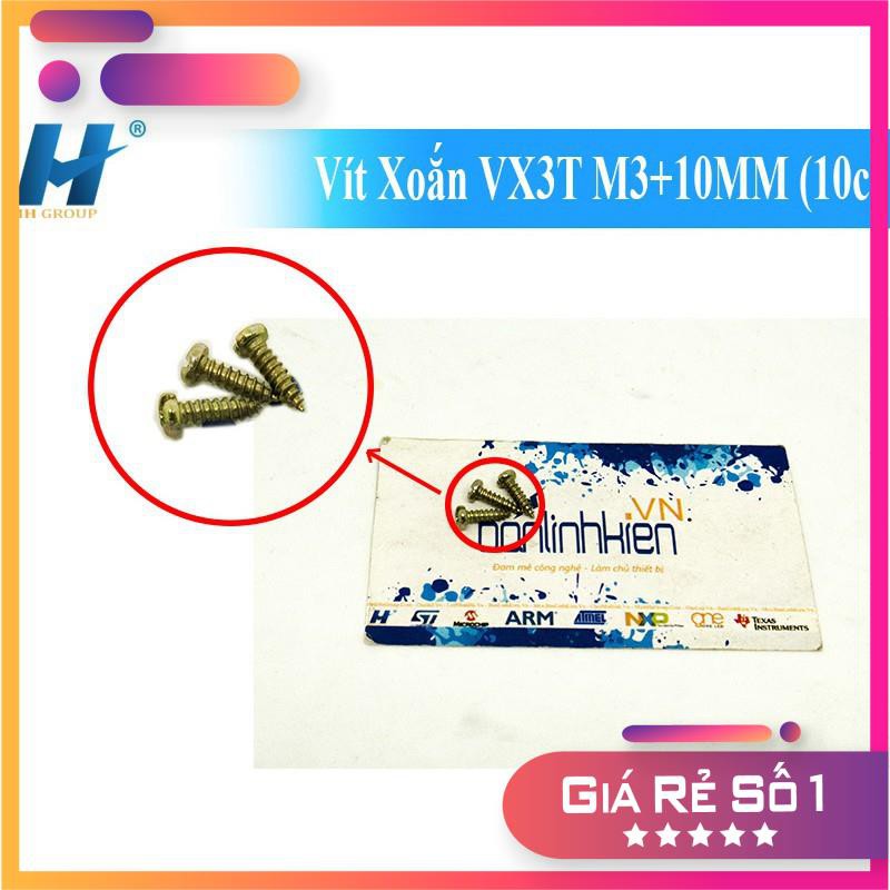 Vít Xoắn VX3T M3+10MM (10c)
